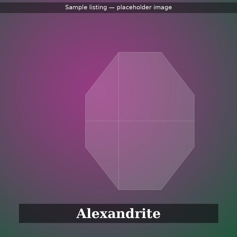 1.15 carat natural alexandrite, cushion cut, placeholder sample image
