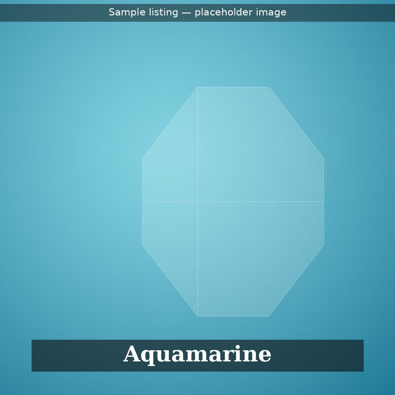 5.40 carat natural Santa Maria aquamarine, emerald cut, placeholder sample image