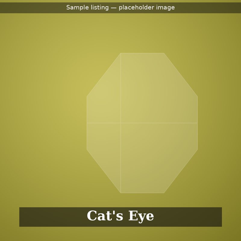 4.80 carat natural Ceylon cat's eye, cabochon, placeholder sample image
