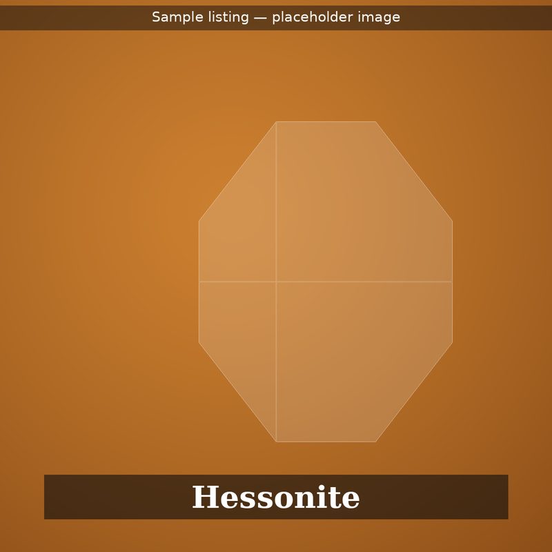 5.50 carat natural Ceylon hessonite, oval cabochon, placeholder sample image