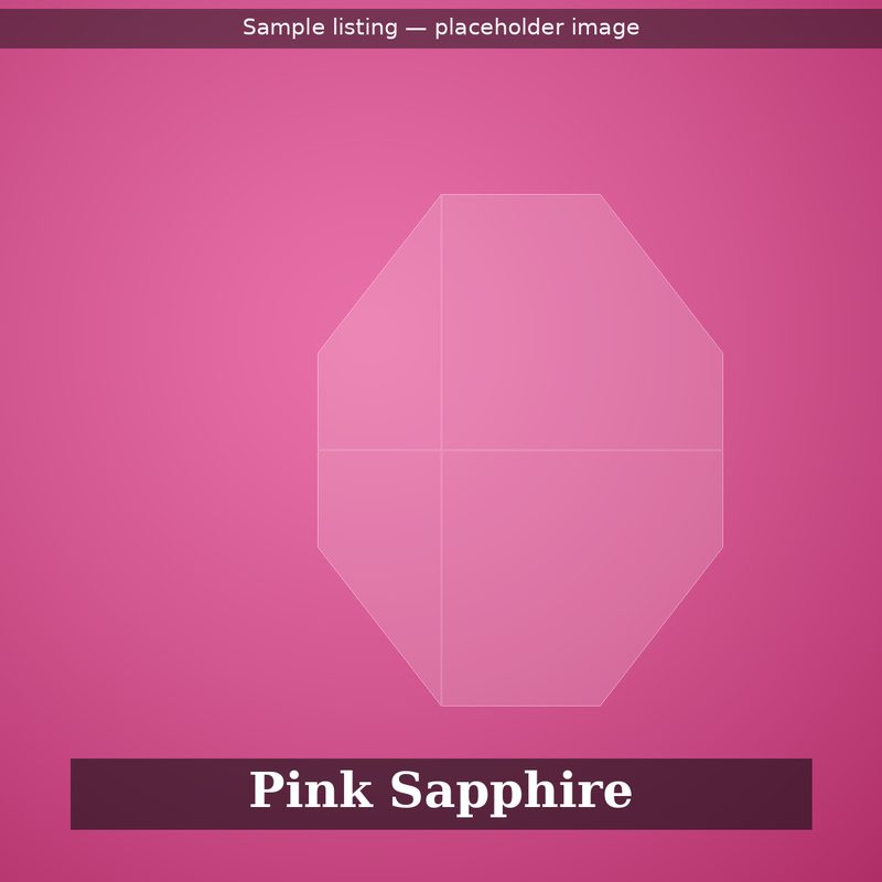 2.30 carat natural Ceylon pink sapphire, cushion cut, placeholder sample image
