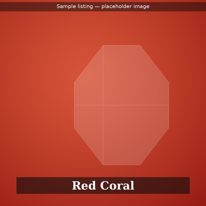 6.20 carat natural Italian red coral, cabochon, placeholder sample image