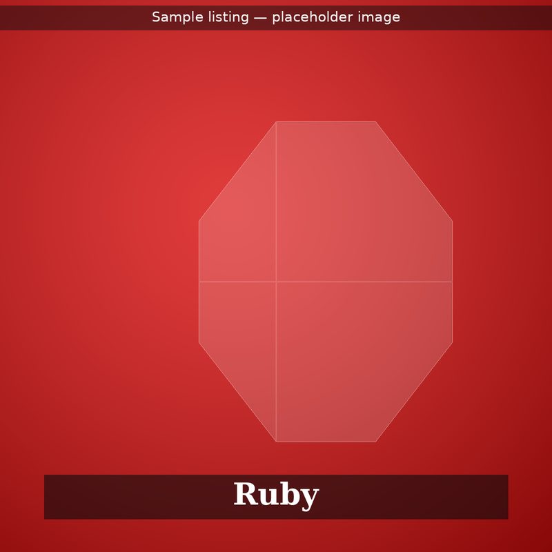 2.05 carat natural Burmese ruby, oval cut, placeholder sample image
