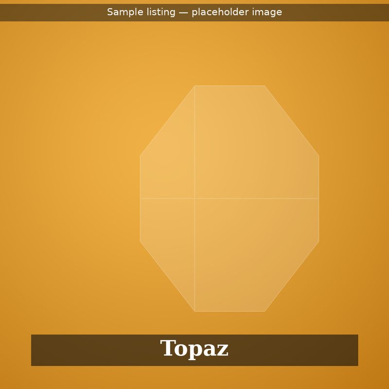 6.10 carat natural Imperial topaz, oval cut, placeholder sample image